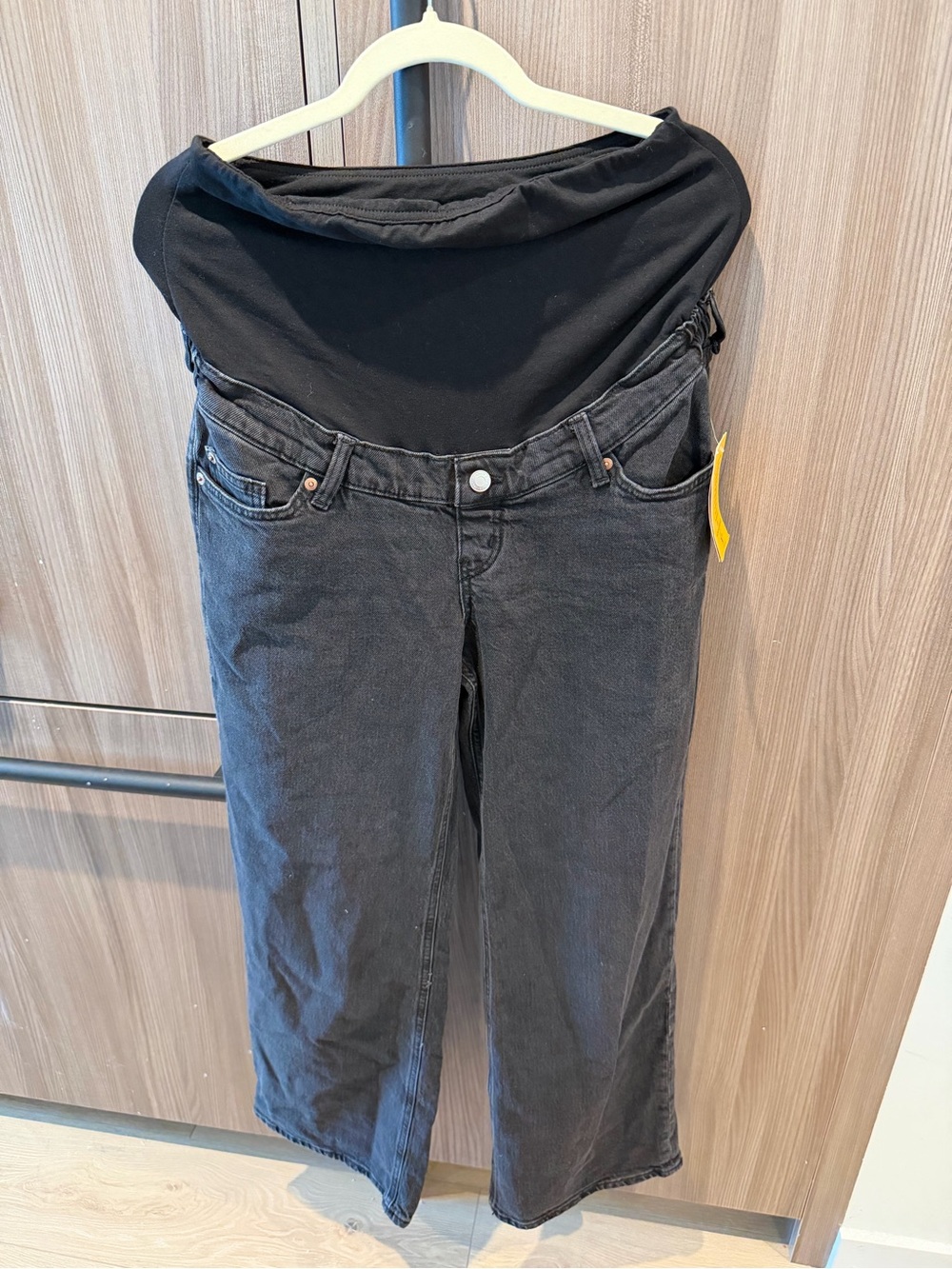 H&M Black Maternity Jeans with Soft Waist Panel